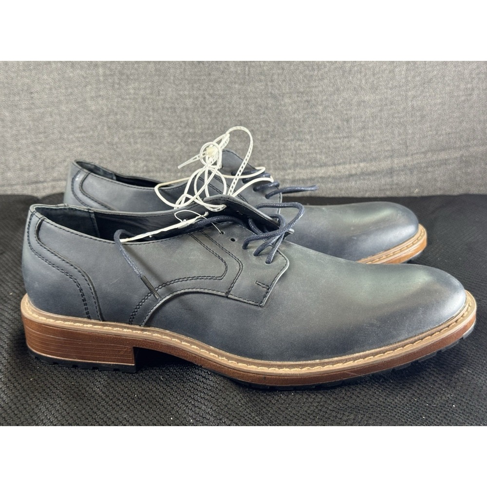 Men's Perry Ellis Oxford Portfolio Dress‎ Shoes~~Size 9.5~~Navy Blue~~ NWT